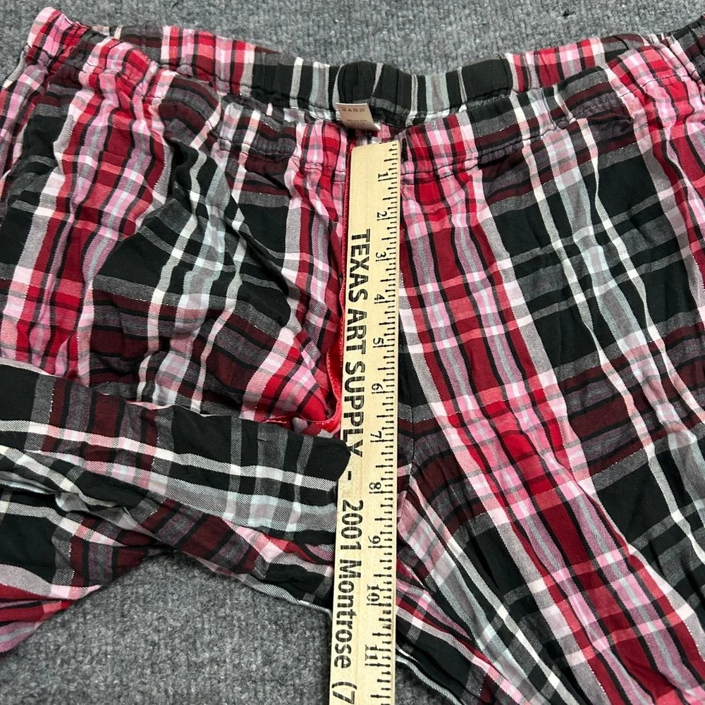 Victoria's Secret Pajama Pants Womens XL Red Plaid Cotton Dream Angels Sleepwear